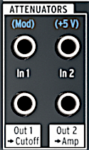 MB2:2S Attenuator 1-2 patchbay